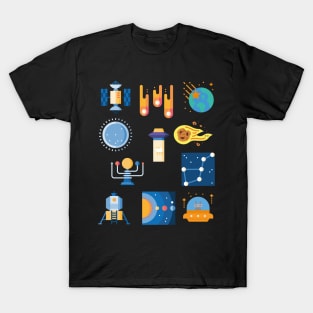 galaxy icon sticker pack T-Shirt